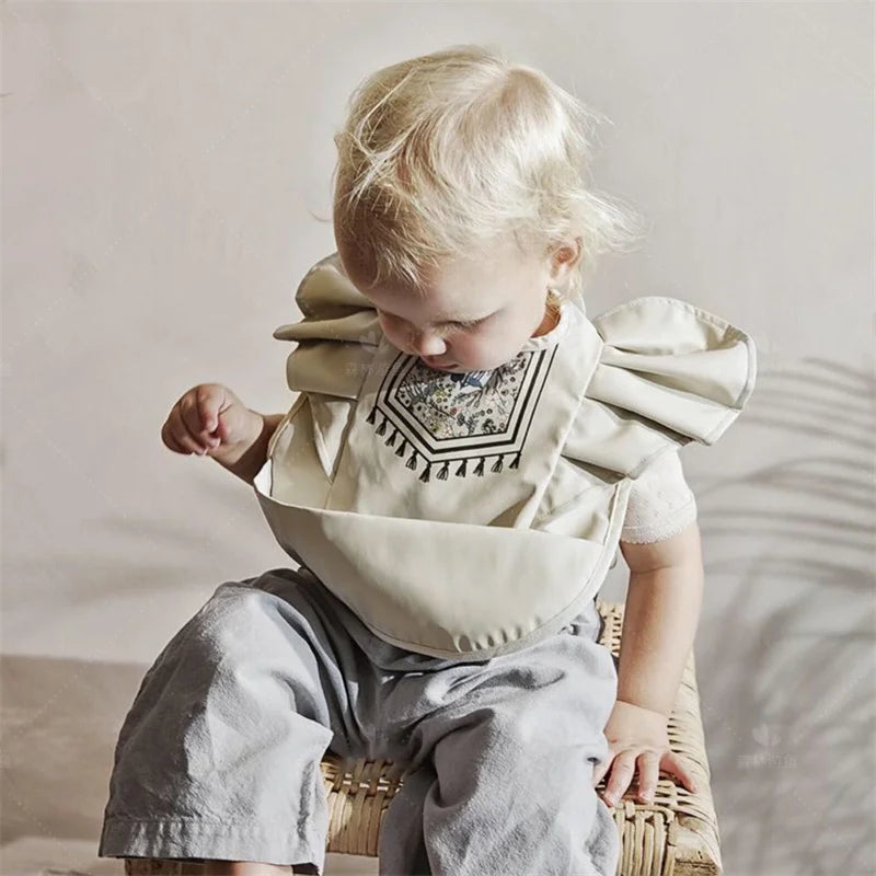 Baby Bibs INS Nordic Style Angel Feed Pocket Burp