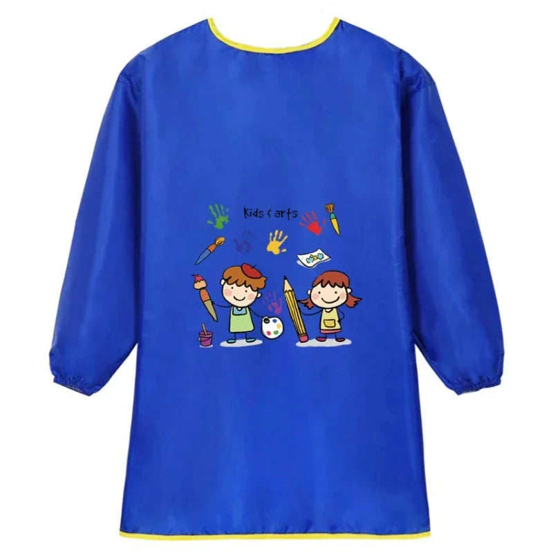 New Baby Boy Girl Feeding Bibs Long Sleeve Apron Waterproof