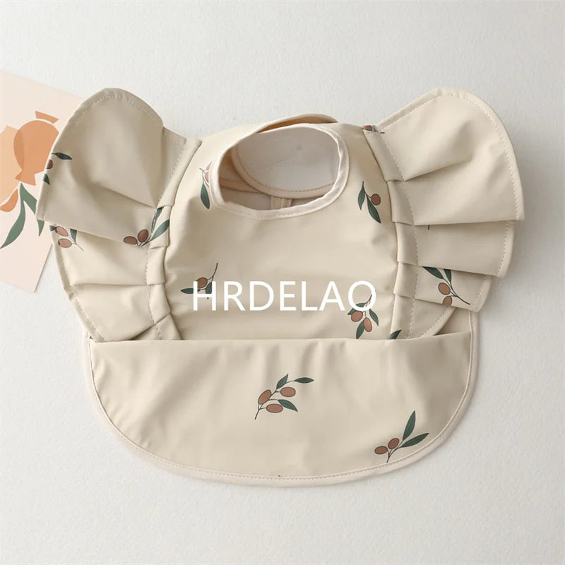 Baby Bibs INS Nordic Style Angel Feed Pocket Burp