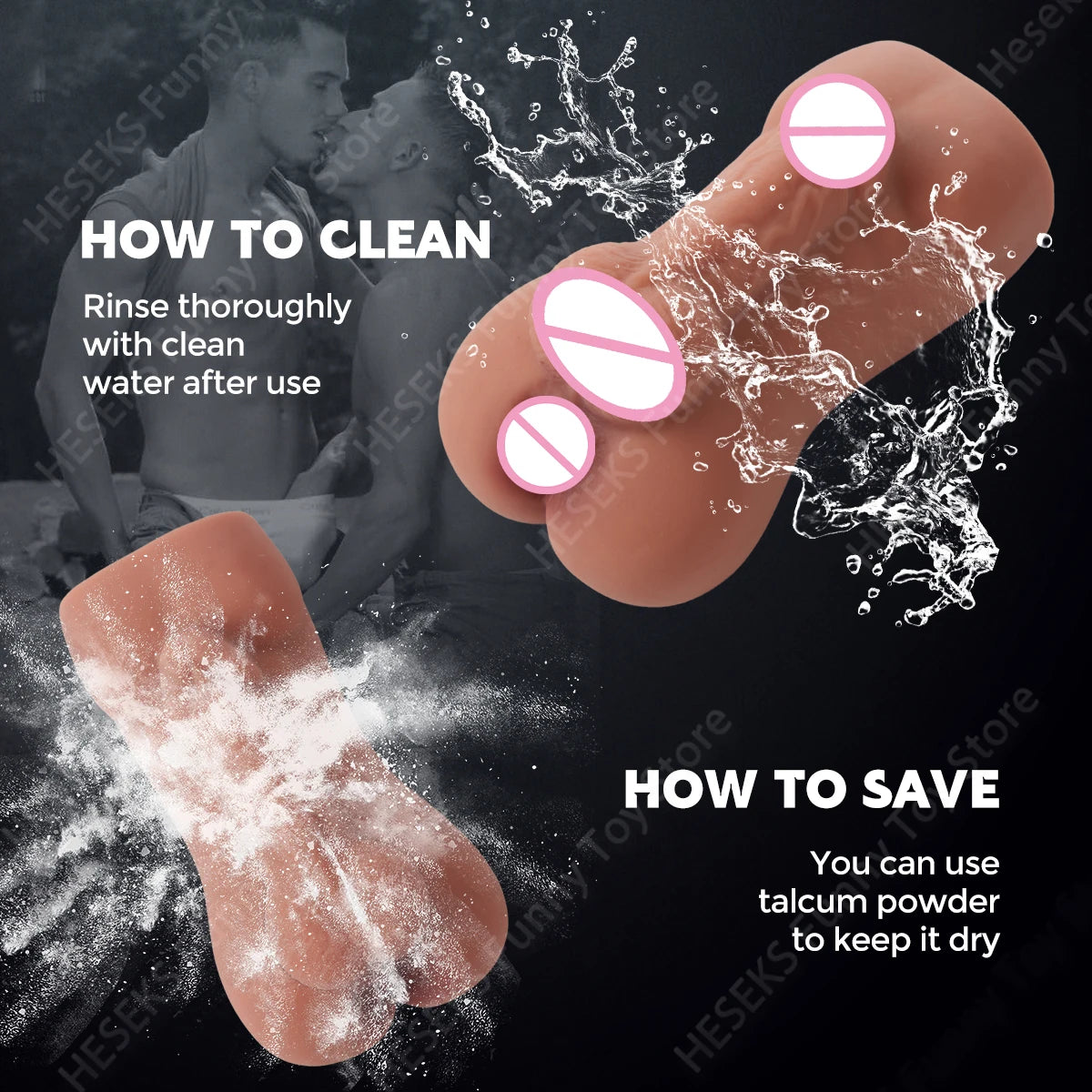 HESEKS Penetration Realistic Anal Male Masturbator