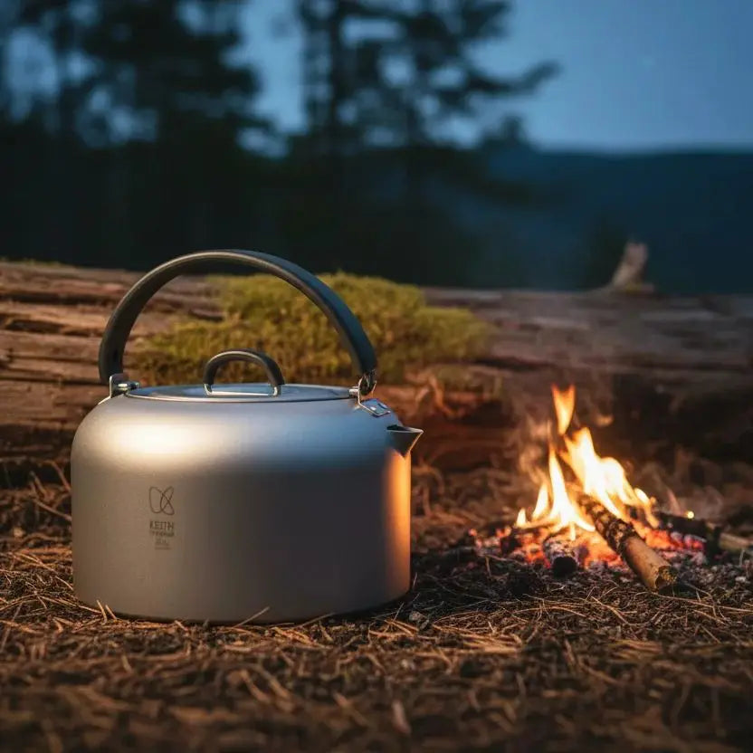 Keith Titanium Kettle with Folding Handle