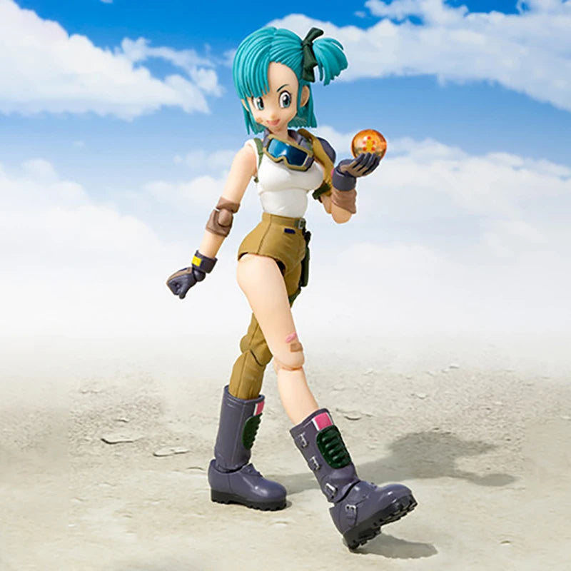 13.5cm Anime Dragon Ball Figures Bulma Goku Action Figure