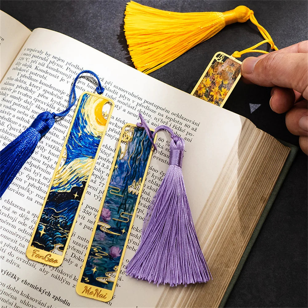 Classical Painting Bookmarks Reading Pages Book Markings Clip