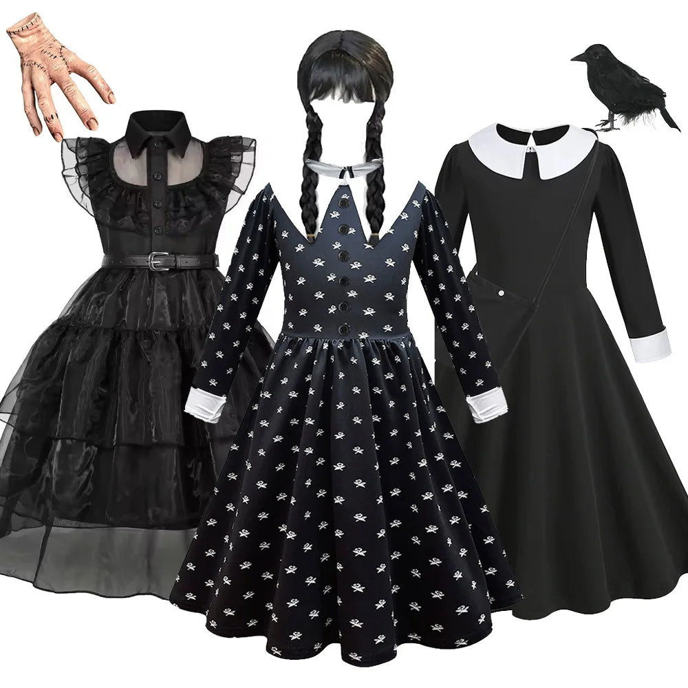 Gothic Black Dress Halloween Costume