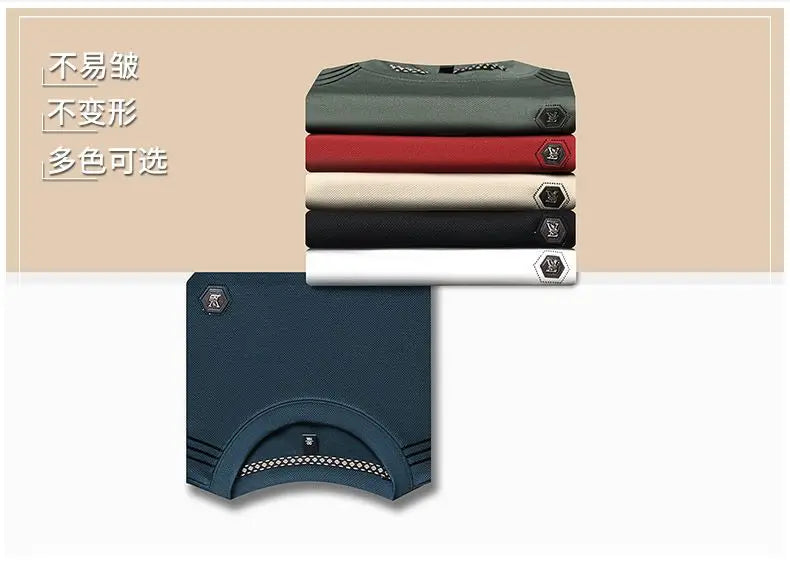 Fashion Male Clothes New Basic Striped Long Sleeve T-Shirt Spring