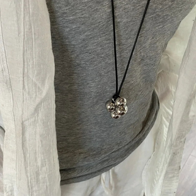 Modern Jewelry Pretty Design Lovely Round Beads Pendant Necklace