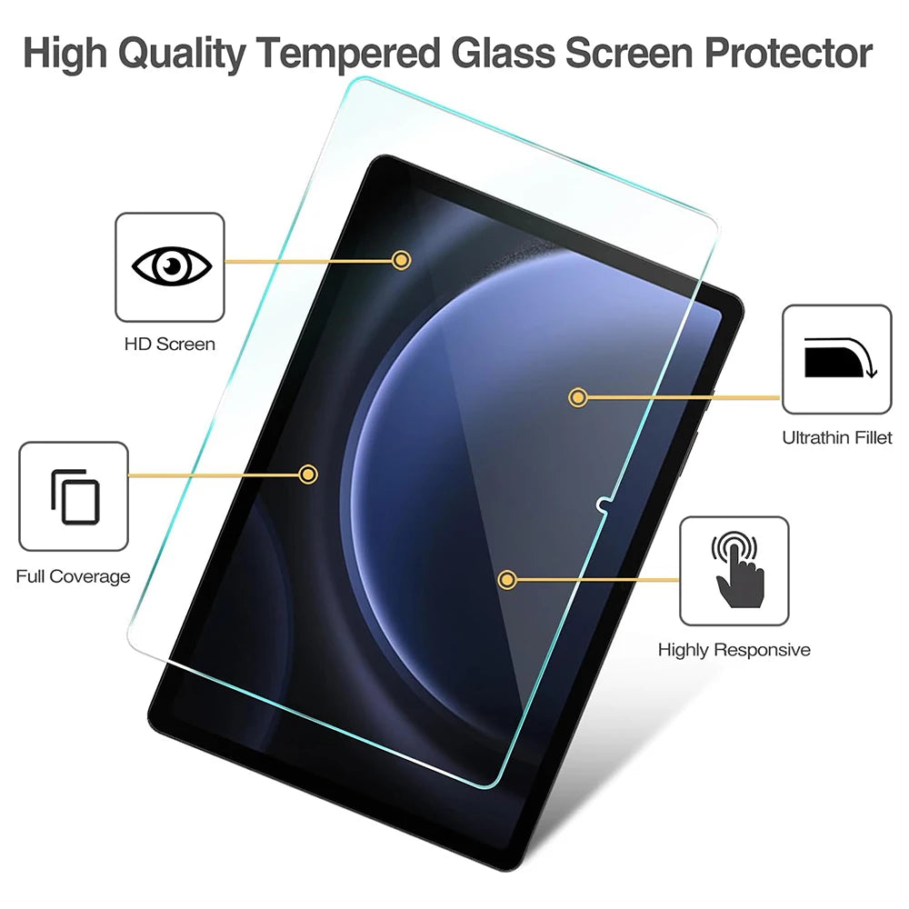Tempered Glass For Samsung Galaxy Tab S9 FE Plus 12.4 Inch