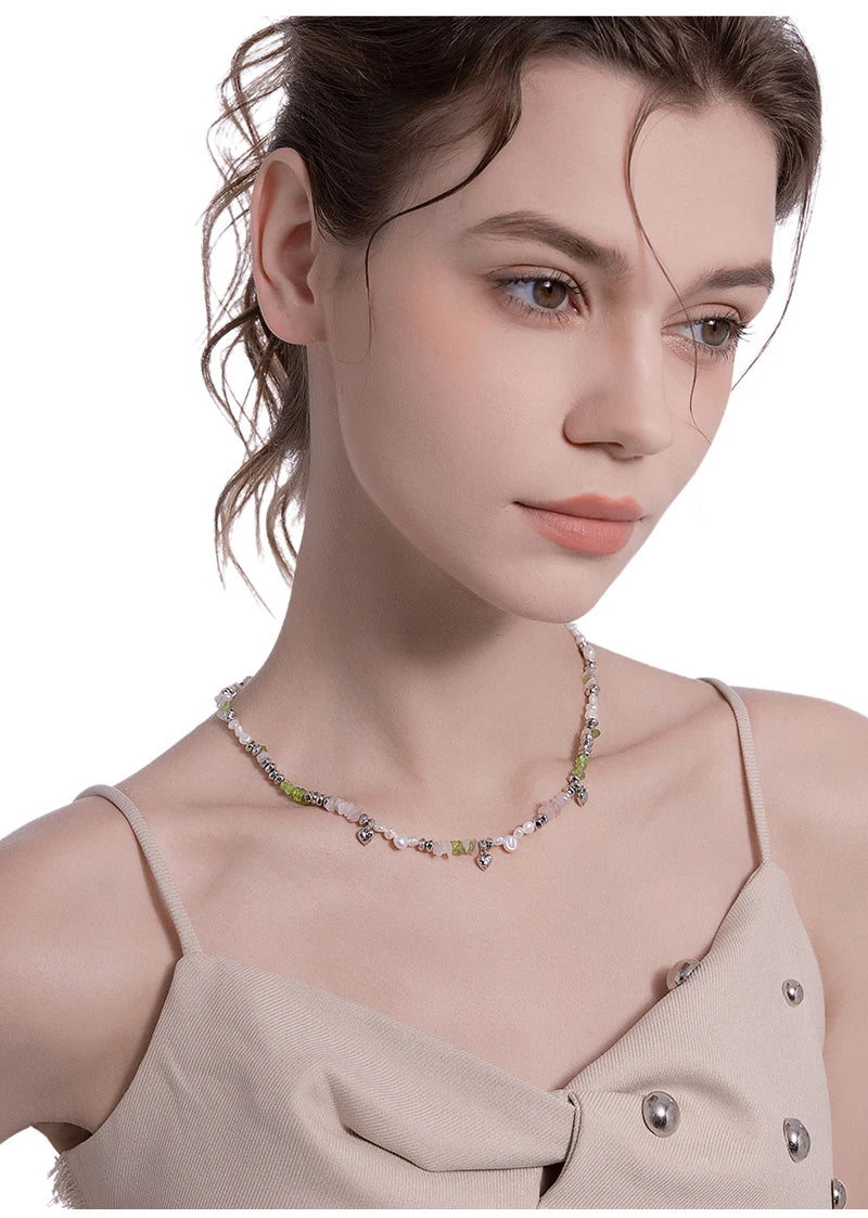 MASW Original Design Elegant Temperament Irregular Beaded Necklace