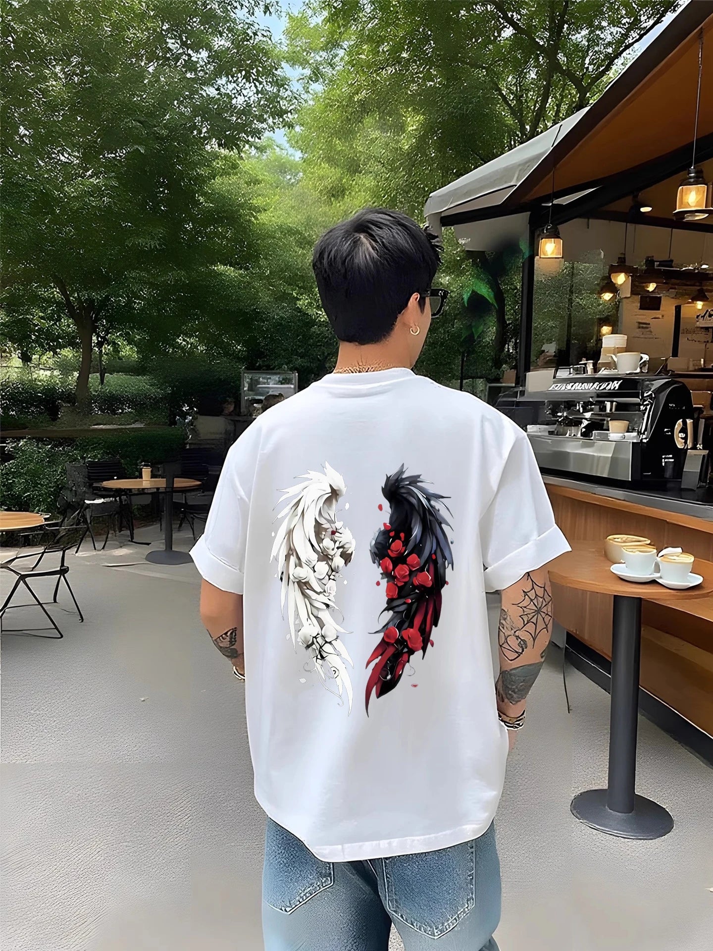 Men's T-shirt  Summer New American Trend Heavy Cotton Top