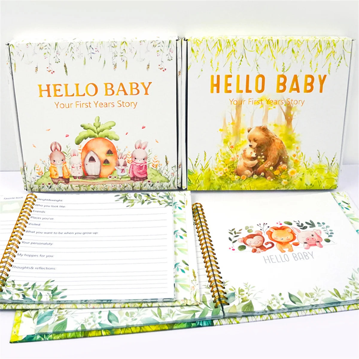 Baby Memory Book Baby Book Keepsake First 5 Years Record