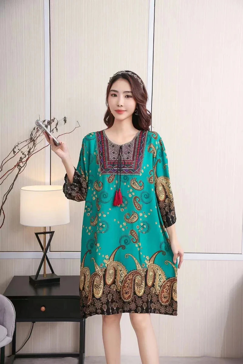 Indian Dress Summer Vintage Causal