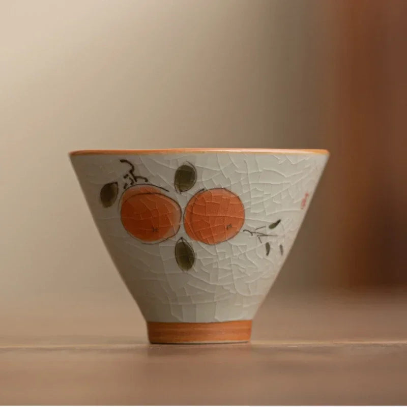 Durable Hand-painted Ceramic Hat And Cup