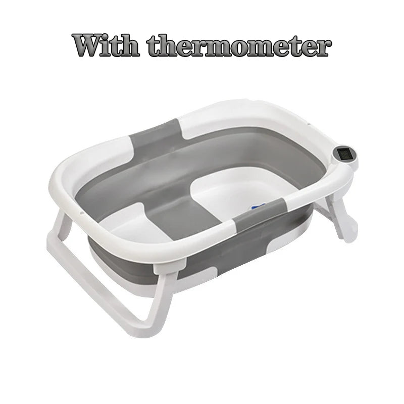 Real-time Temperature Silicone Baby Take A Bath Bathtub