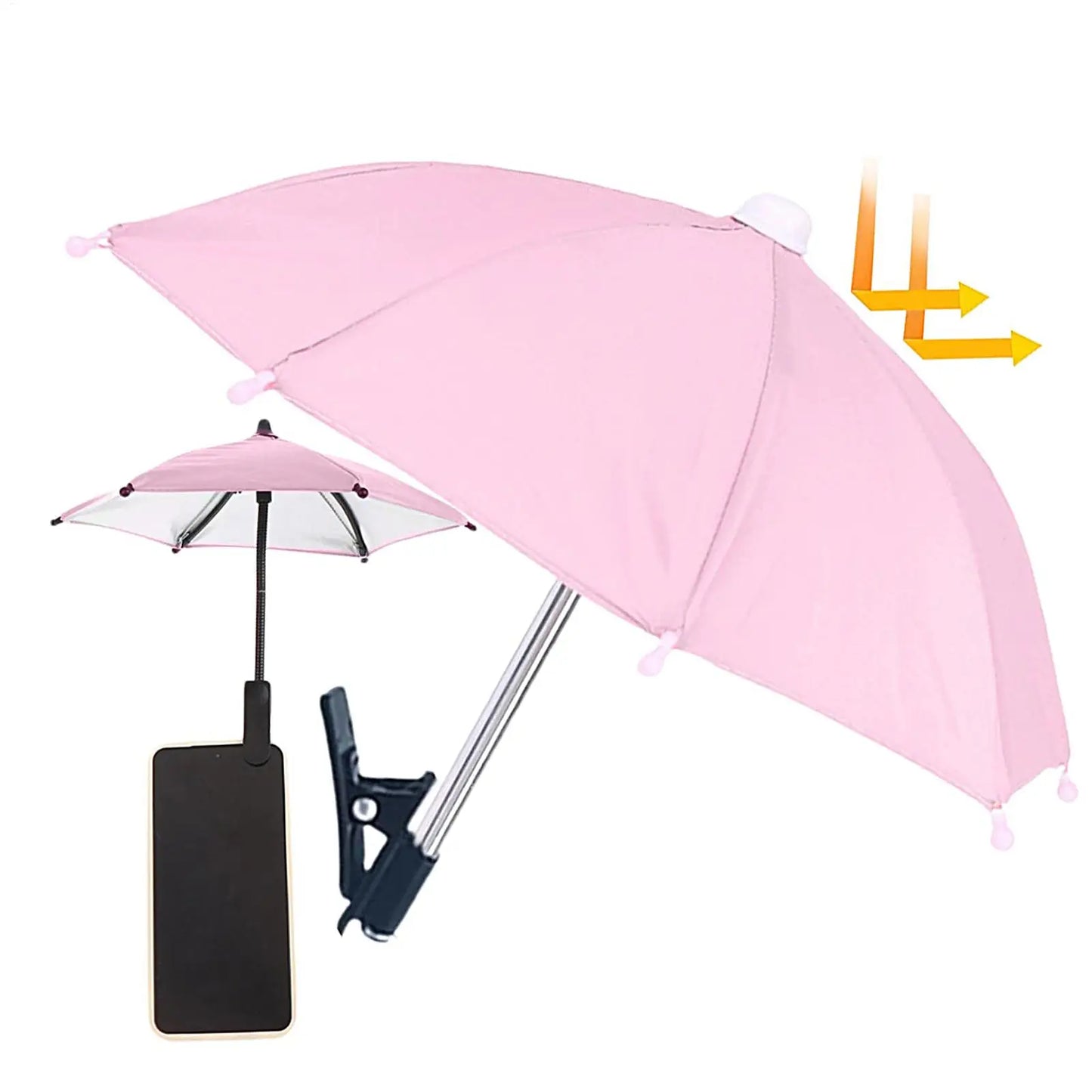 Cell Phone Umbrella Sun Protection Phone Clip