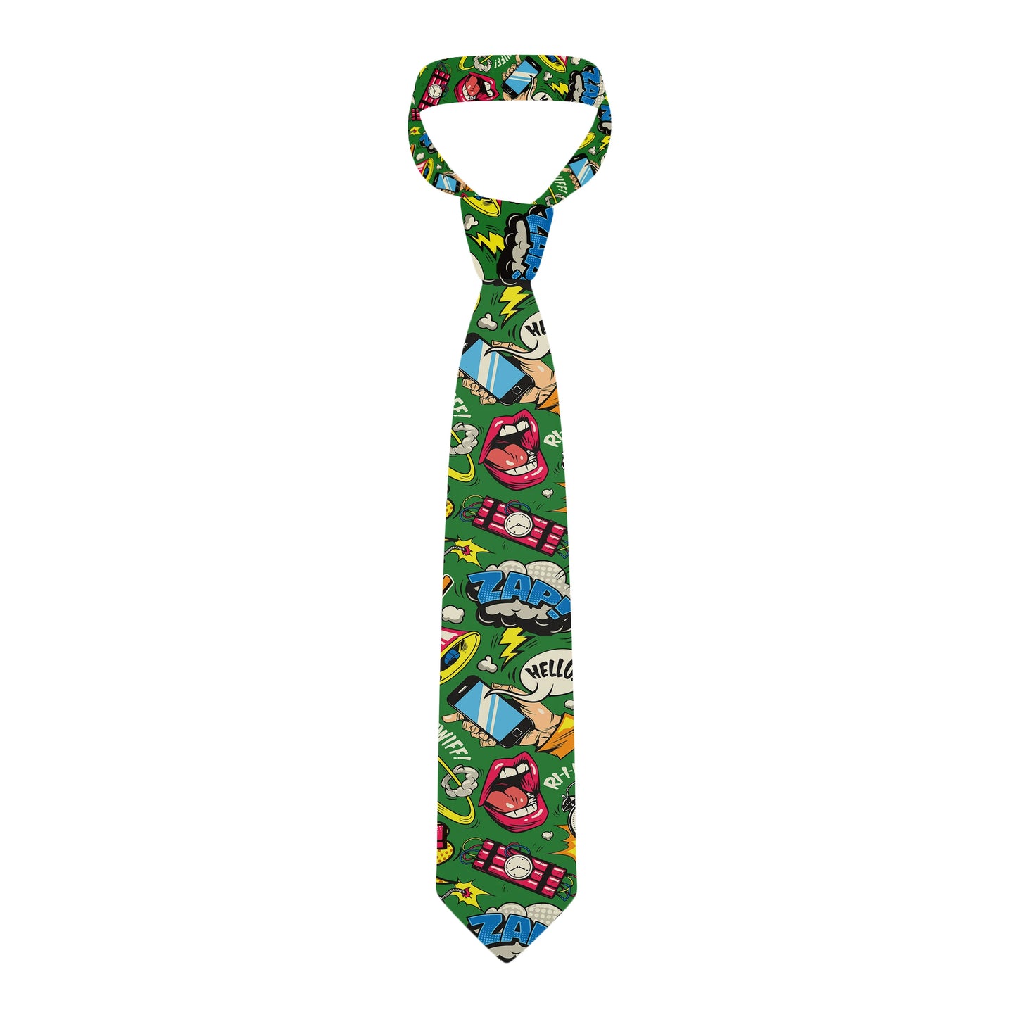 Cartoon printed tie men's casual fashion