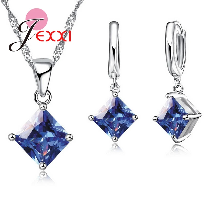 New Arrival Women Accessories Pendant Necklace Earrings Jewelry Set