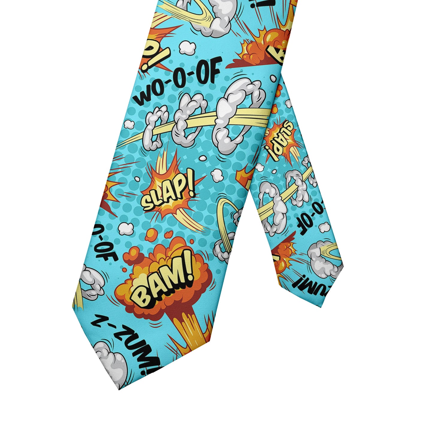Cartoon printed tie men's casual fashion