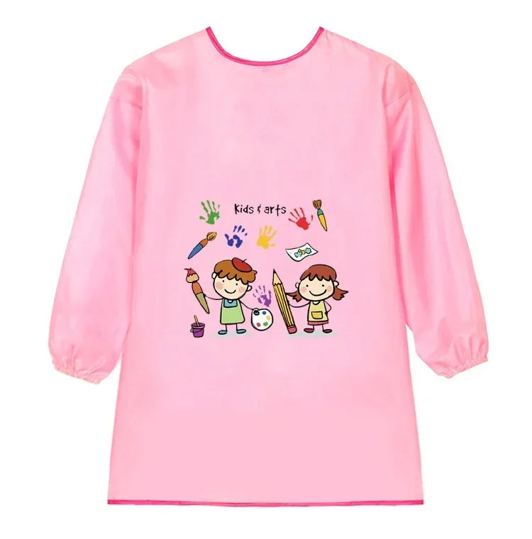 New Baby Boy Girl Feeding Bibs Long Sleeve Apron Waterproof