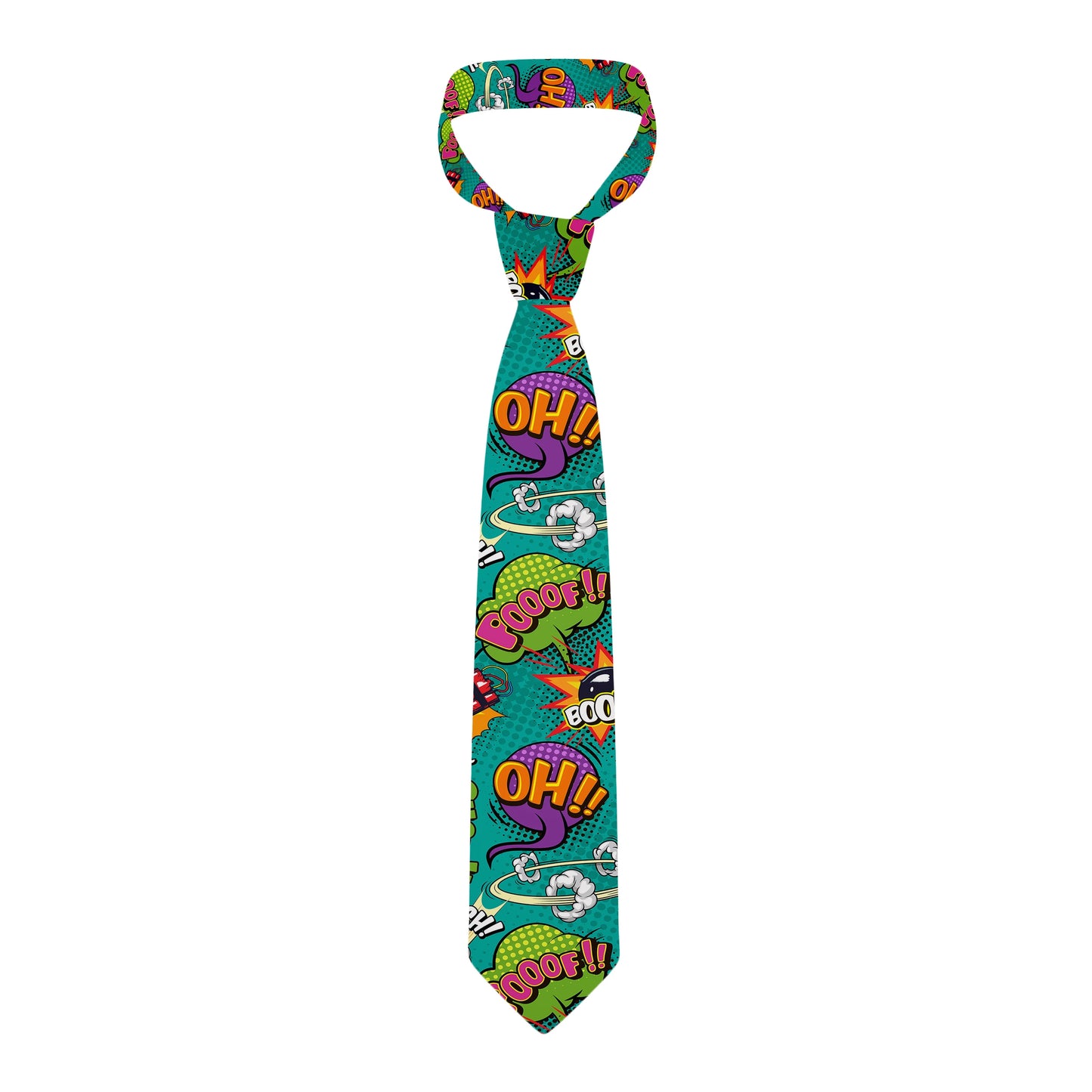 Cartoon printed tie men's casual fashion