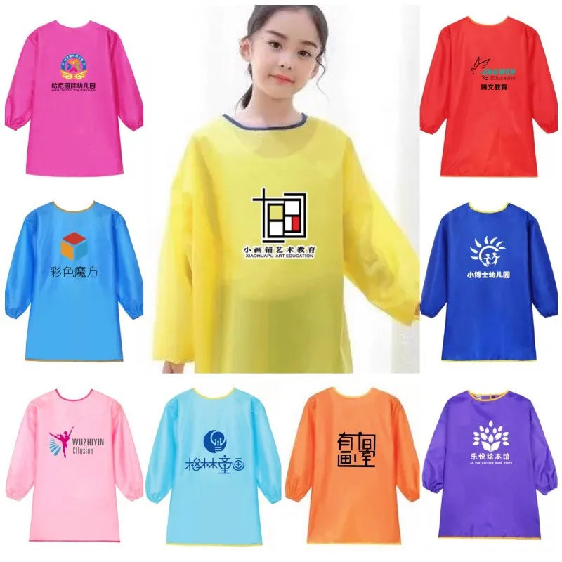 New Baby Boy Girl Feeding Bibs Long Sleeve Apron Waterproof