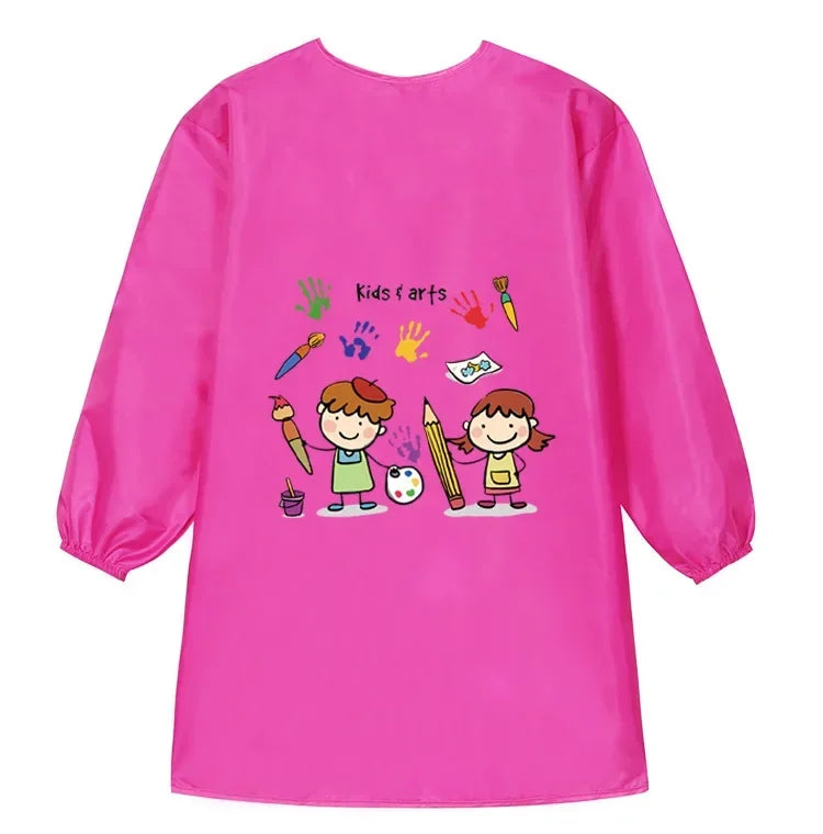 New Baby Boy Girl Feeding Bibs Long Sleeve Apron Waterproof