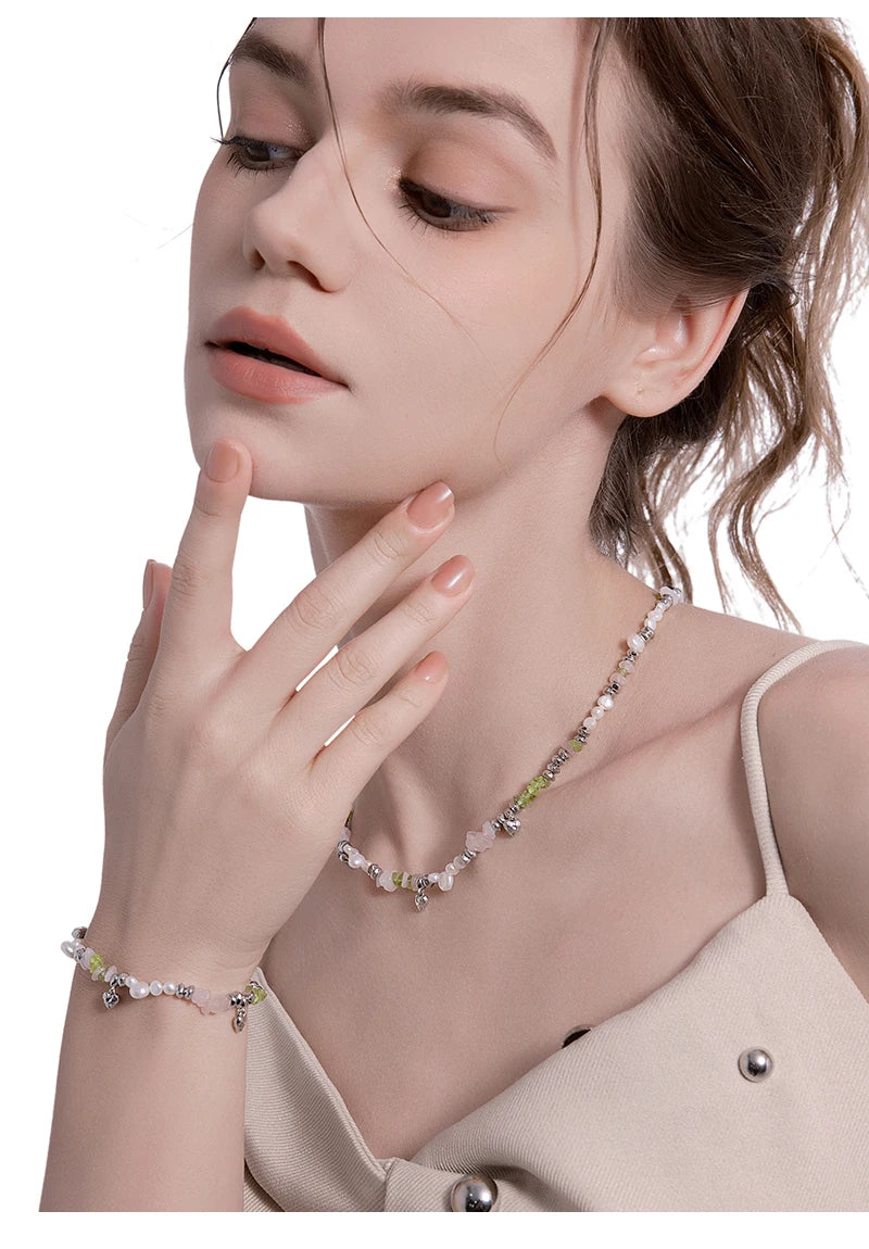 MASW Original Design Elegant Temperament Irregular Beaded Necklace