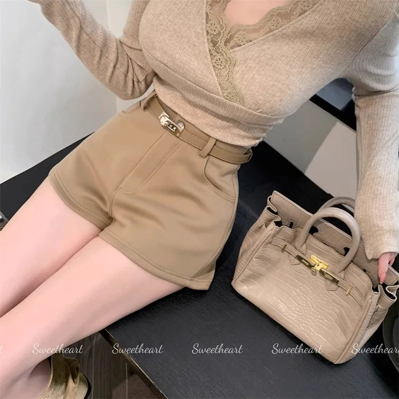 Winter Tight High Waist Casual Pants Versatile