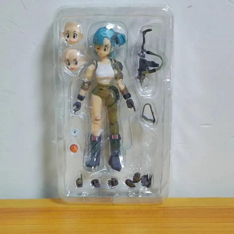 13.5cm Anime Dragon Ball Figures Bulma Goku Action Figure