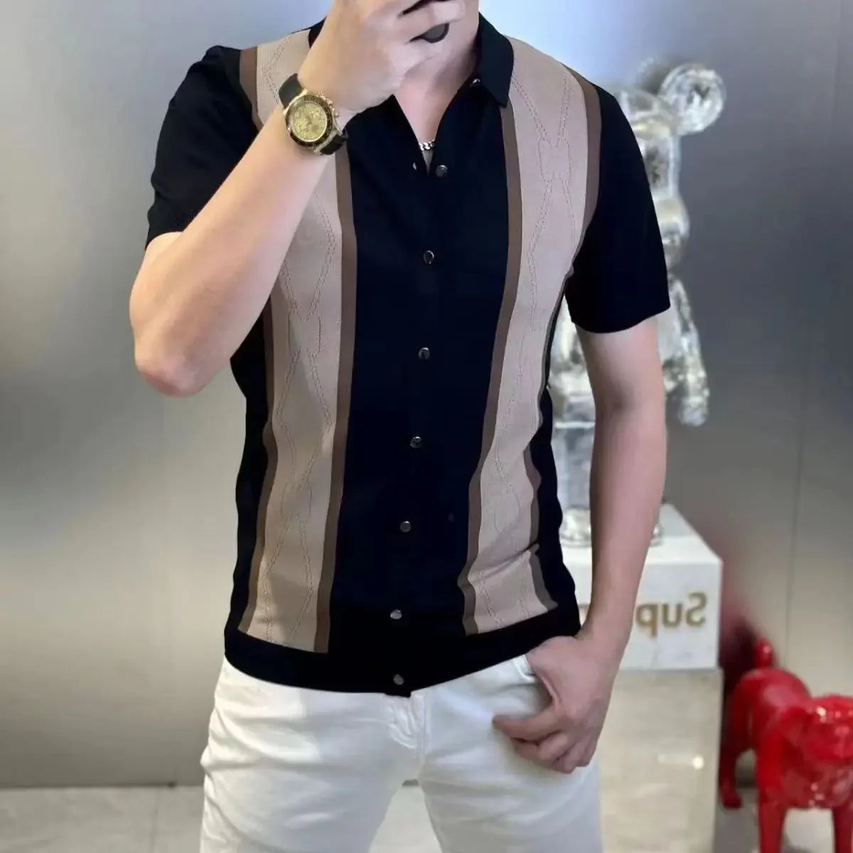 Men's Clothing Premium Short Sleeve Shirt Summer New Slim Fit