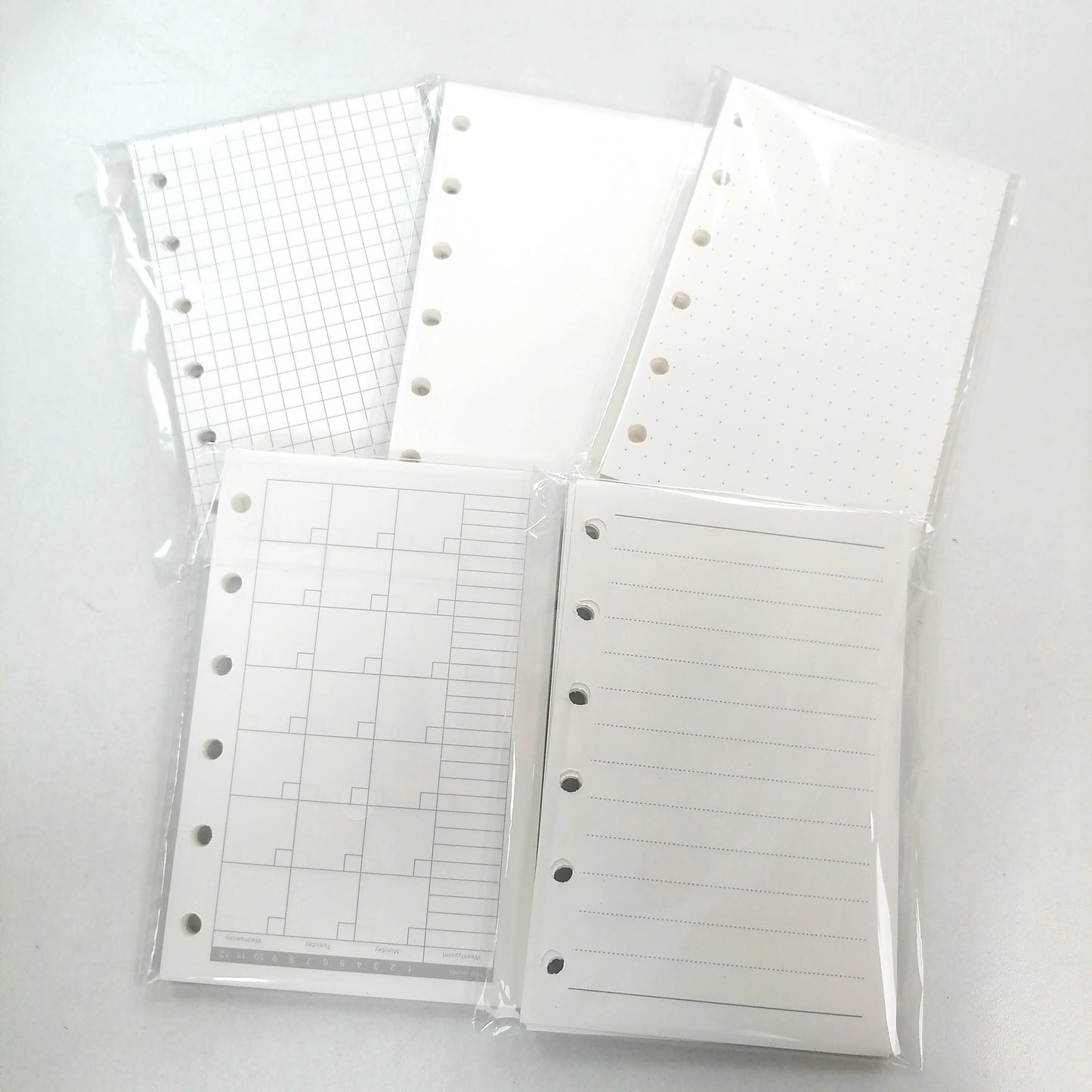 45 Sheets 6 Holes Memo Pads, Loose Leaf Index Papgs, Stationery Supplies