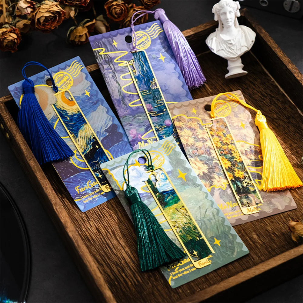 Classical Painting Bookmarks Reading Pages Book Markings Clip