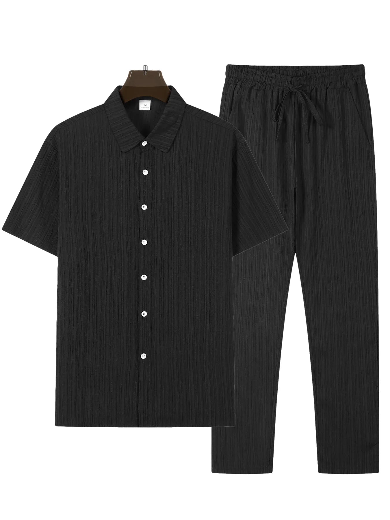 (Shirt+Pants) 2024 Summer new arrival Men Fashion Classic Shirt