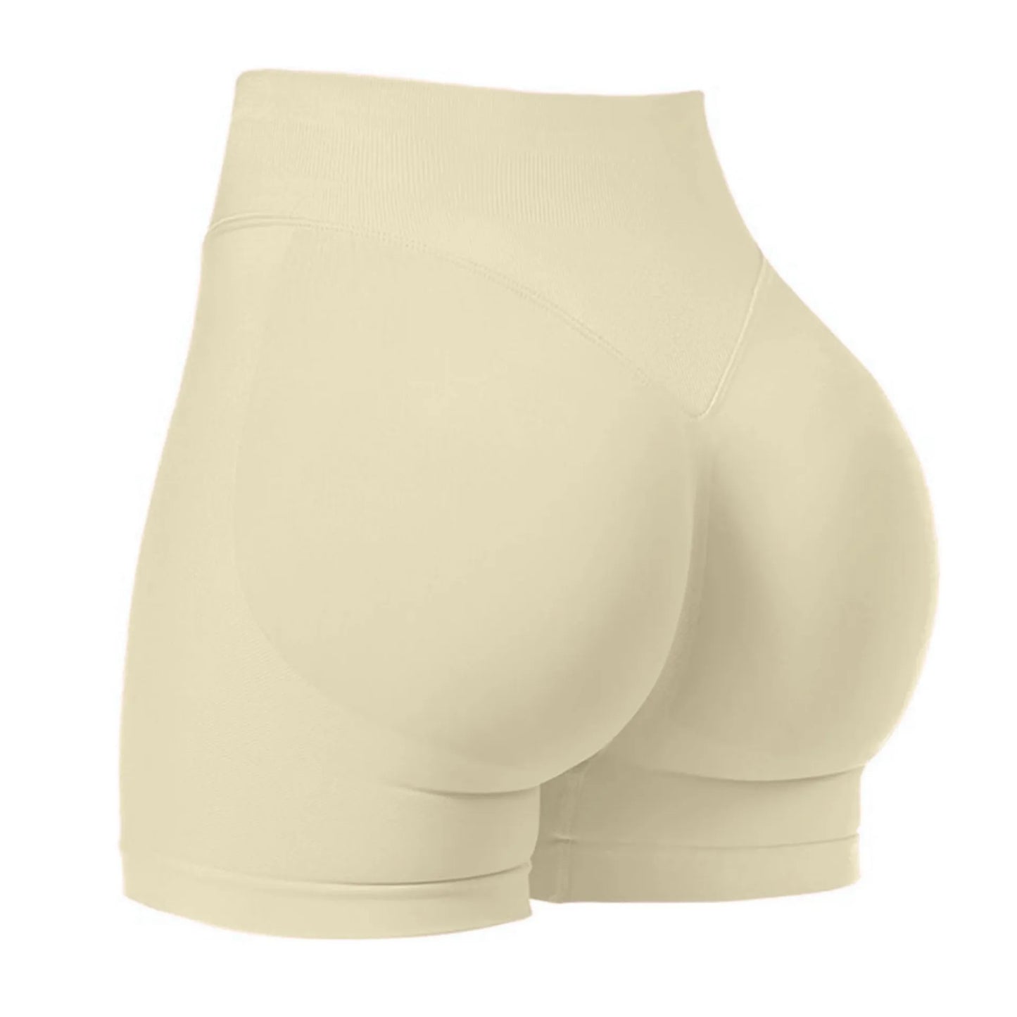 Women's High-Waisted Seamless Fitness Shorts