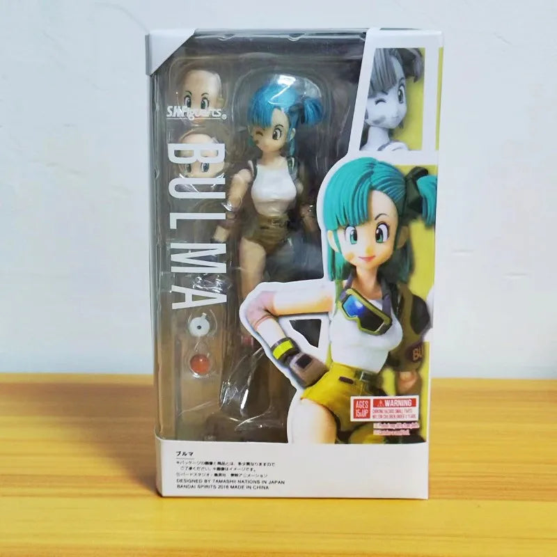 13.5cm Anime Dragon Ball Figures Bulma Goku Action Figure