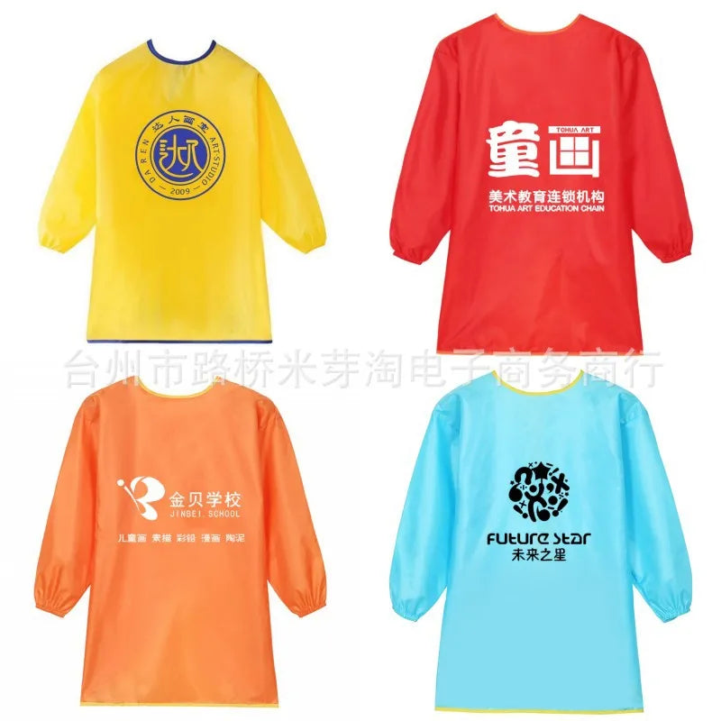 New Baby Boy Girl Feeding Bibs Long Sleeve Apron Waterproof