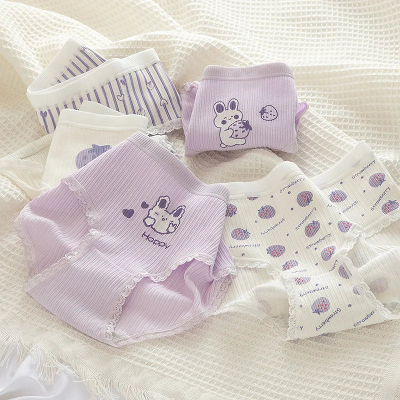 Cute Rabbit Pattern Panties Girls