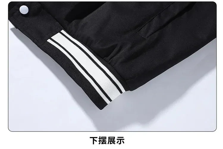 Mens Clothes Loose Fashion Baseball Uniform Outdoor Biker Travel Coat