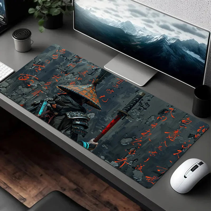 Samurai Warrior Themed Large Extended Gaming Mouse Pad 900x400MM