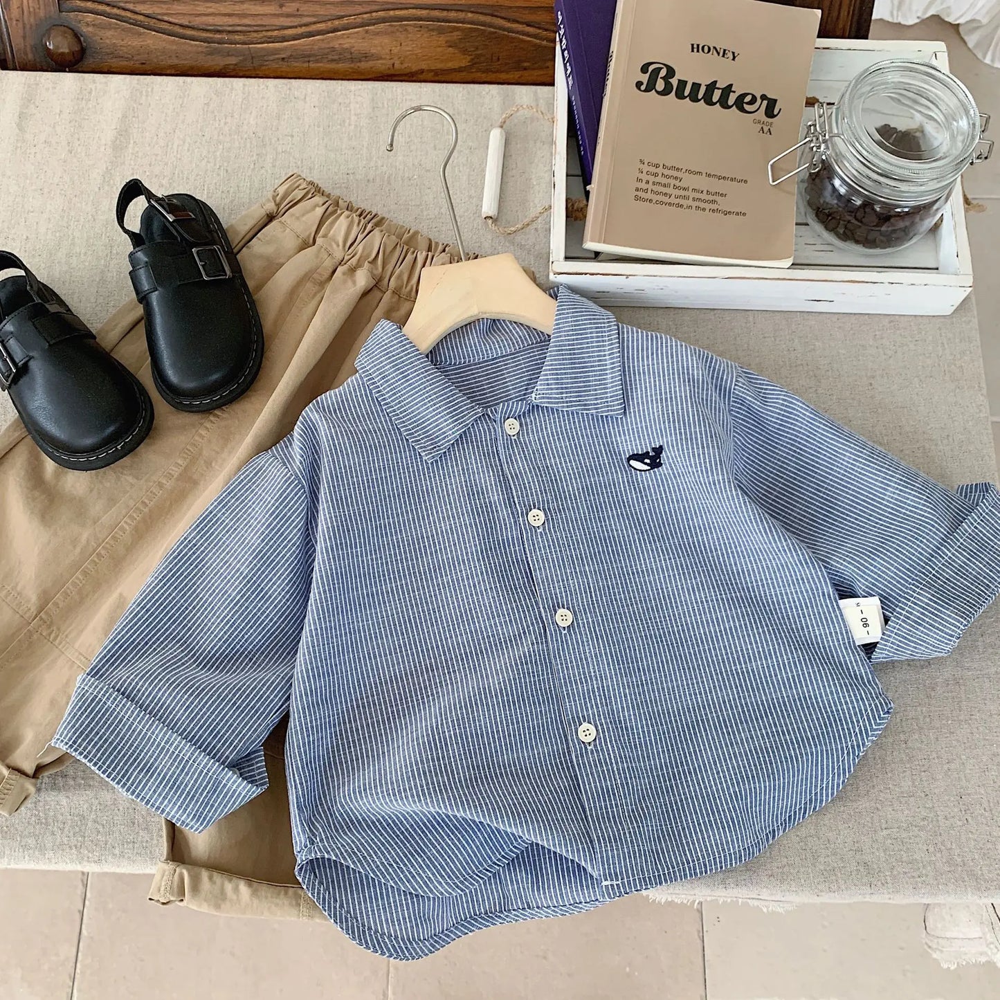 2-7Y Teen Girls Boys Shirt Cotton