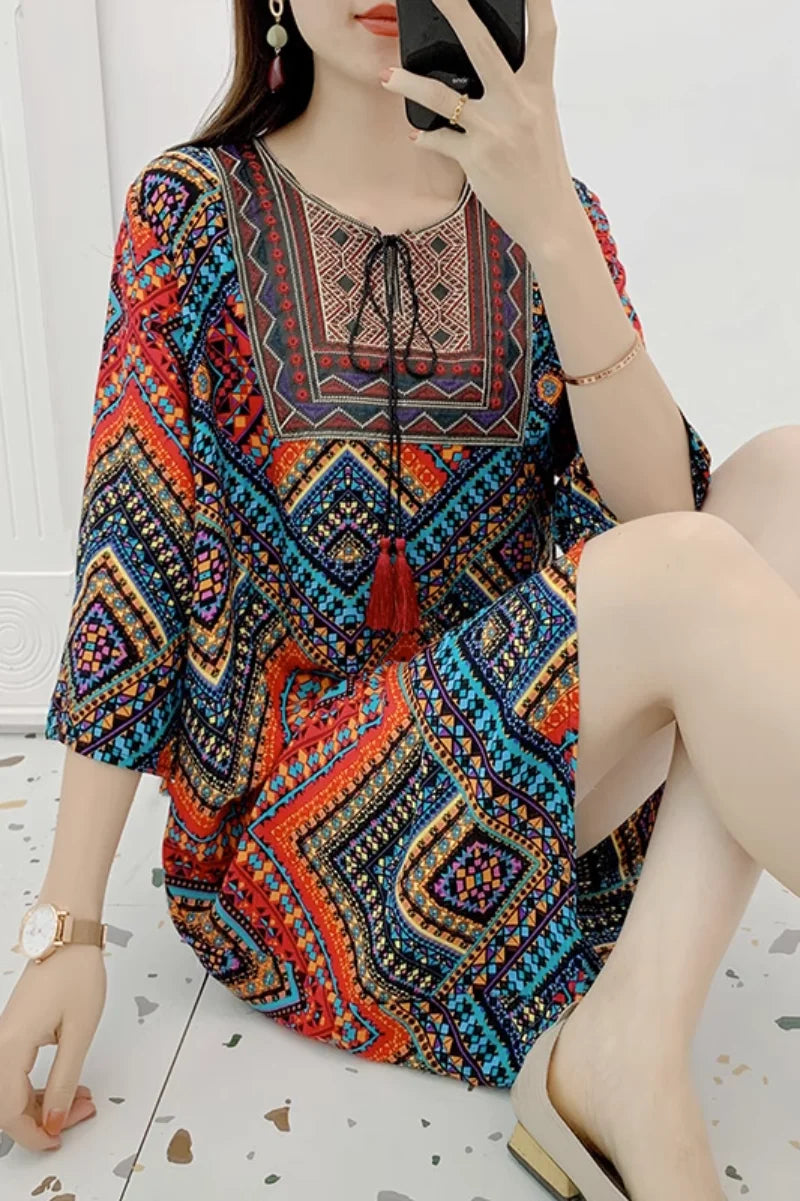 Indian Dress Summer Vintage Causal