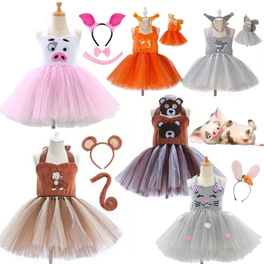 Girl Cartoon Dress Children Cosplay