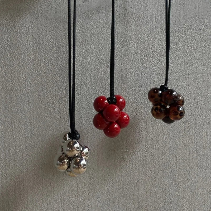 Modern Jewelry Pretty Design Lovely Round Beads Pendant Necklace