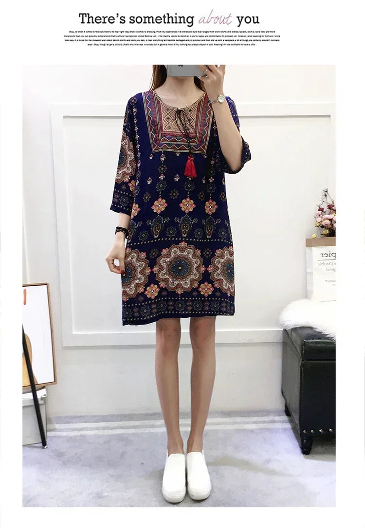 Indian Dress Summer Vintage Causal