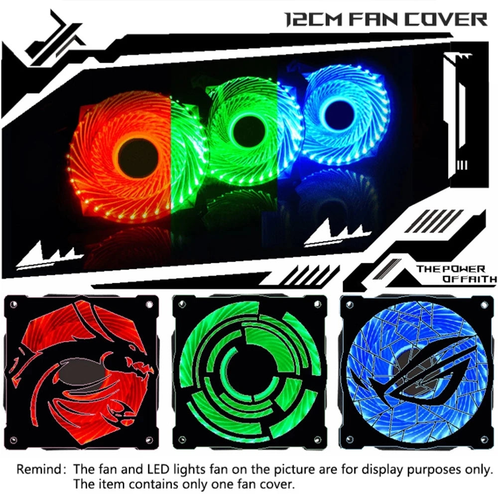 AORU MSI ROG 12cm Acrylic Fan Cover PC Computer Chassis 120mm Fan Cover