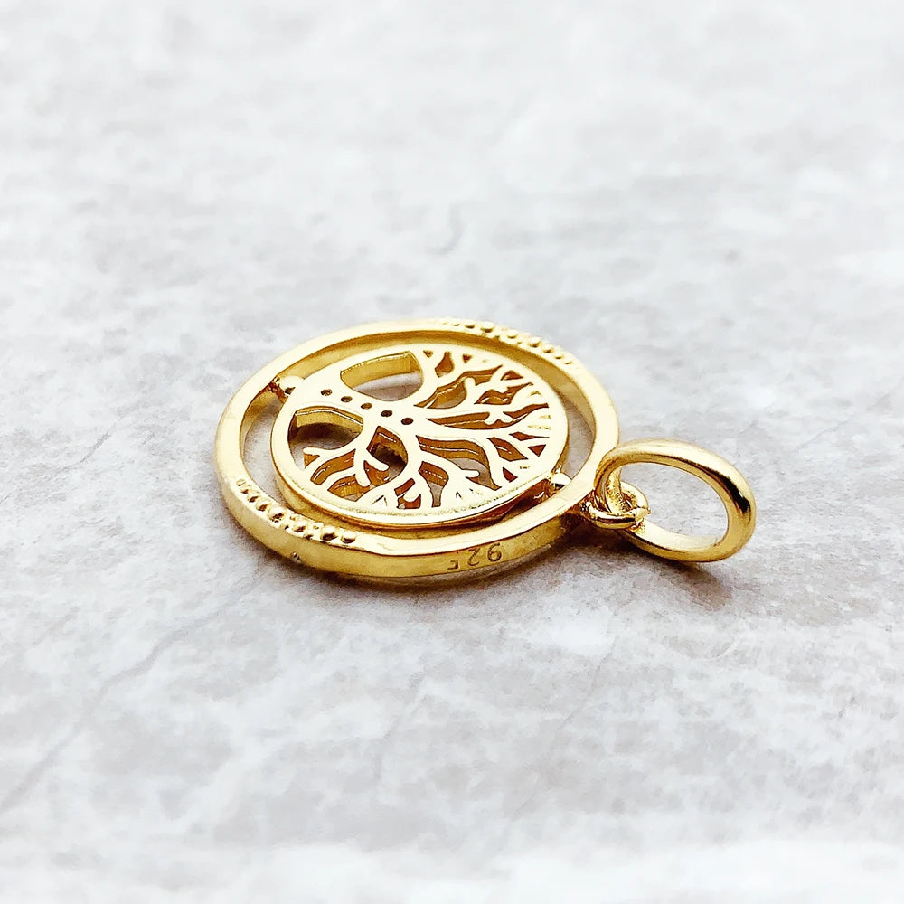 Necklace Life Tree Romantic Brand New Link Chain Fine Jewelry Europe 925 Stering Silver