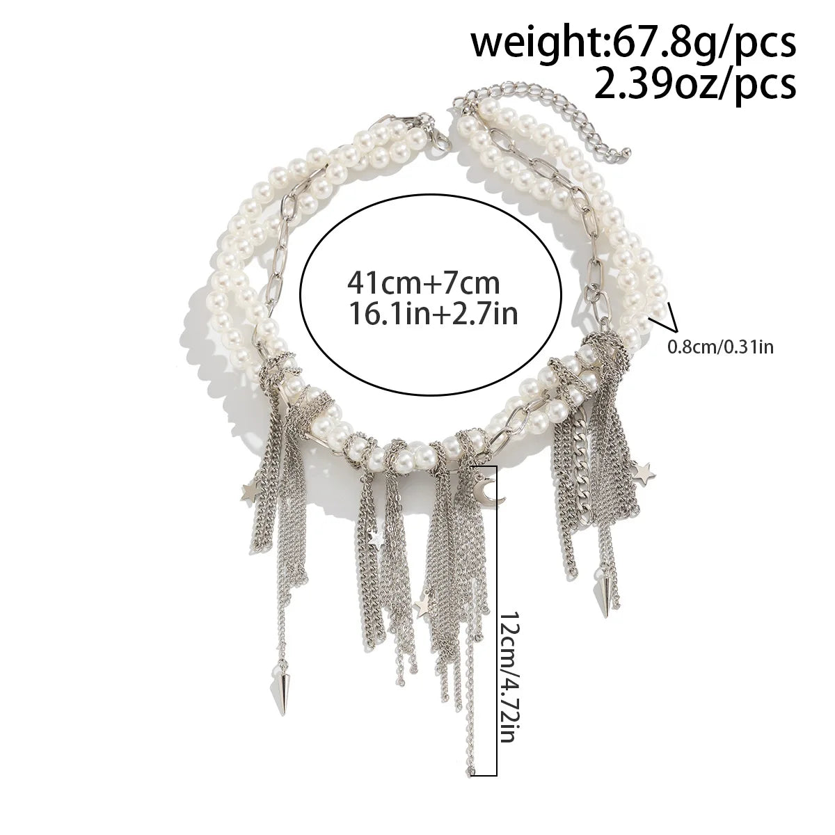 Pearl Beads Women's Jewelry Wholesale Grace Trendy Stainless Steel