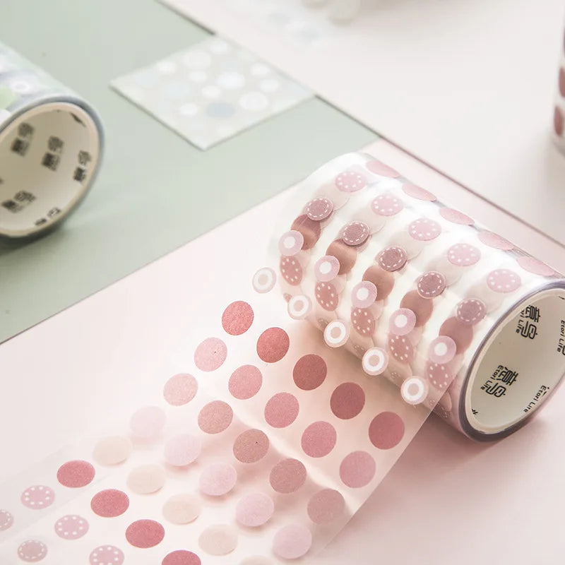 1 Roll PET Washi Tape Salt Series Student DIY Stationery Decoration Stickers