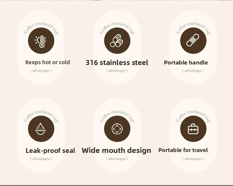 Stainl Steel Thermal Cup Double Sided